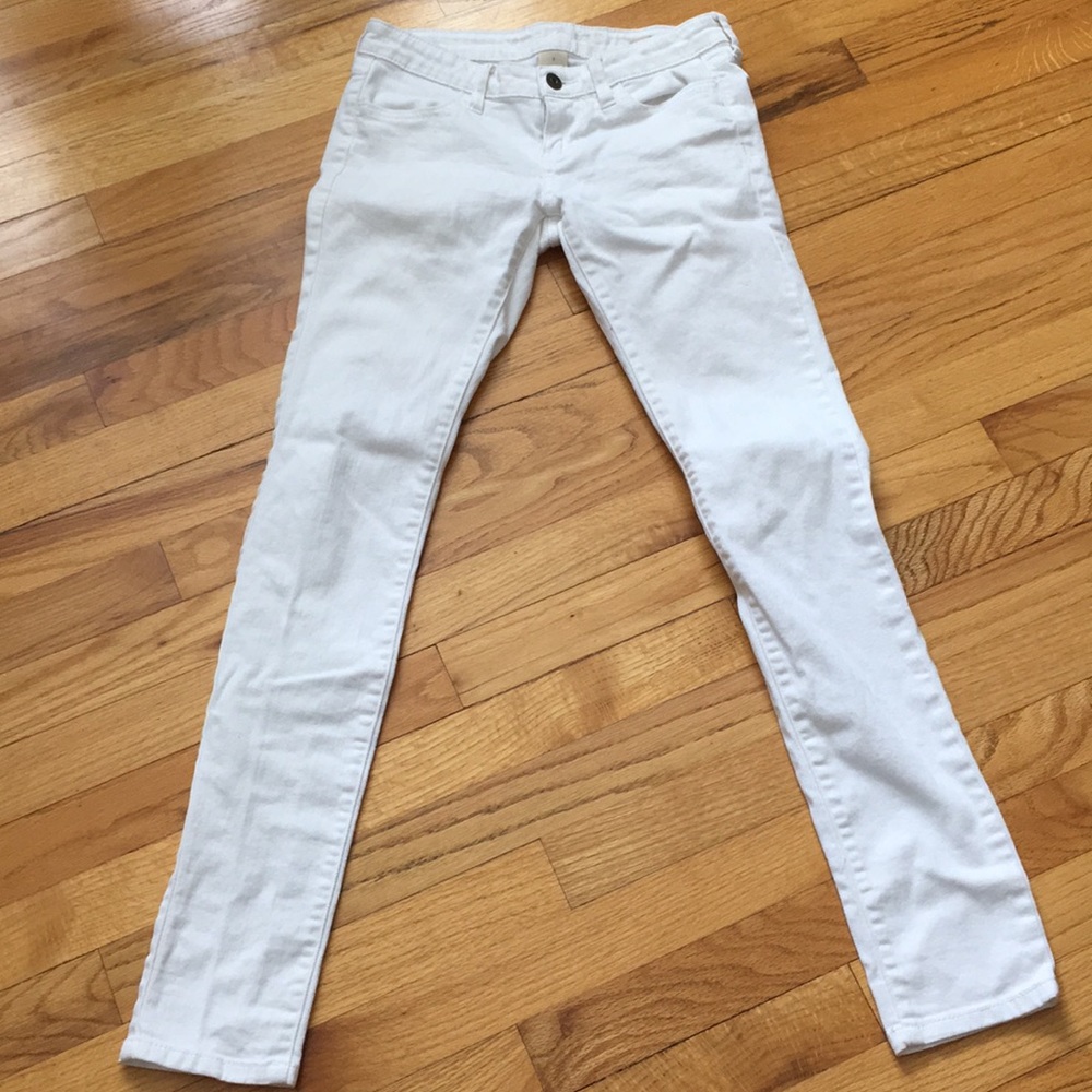 Arizona sz 1 super skinny white jeans EUC